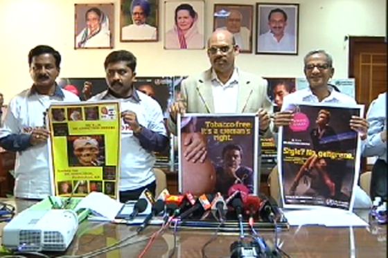 Releasing the W.H.O anti-tobacco poster