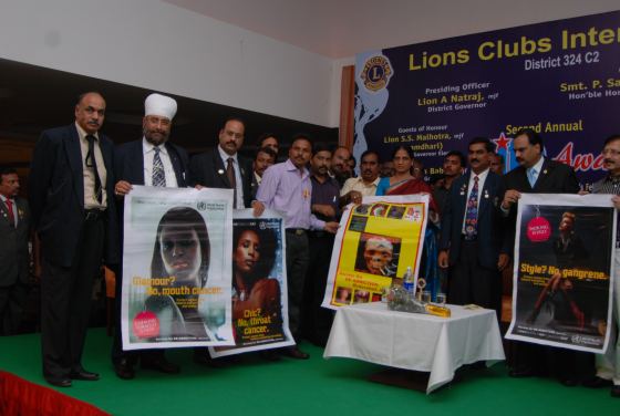 Releasing the W.H.O anti-tobacco poster